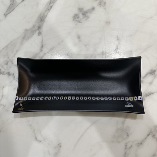 Vetro Artisto Murano Schwarz Schmuck Tablett