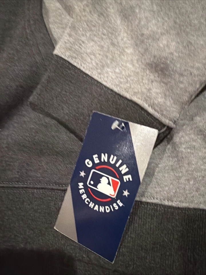 Majestic MLB Detroit Tigers Fleece Hoodie Sz XXL Men’s NWT Baseball Grey - Image 2 of 4