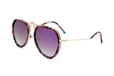 Hickmann HI3070 G22 HAVANA TEA PINK BLUE 58/20/145 Women's Sunglasses
