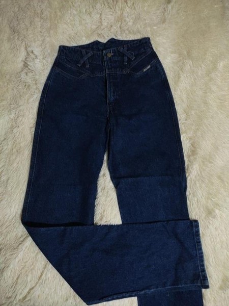 Women Off Rocks Jeans Navy Cotton 26 / S