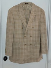 Apollo King Men's 2pc Double Breasted Business Suit Sz 44L