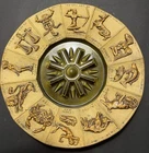 MCM  HAEGER RARE ZODIAC POTTERY WALL PLAQUE  #8134