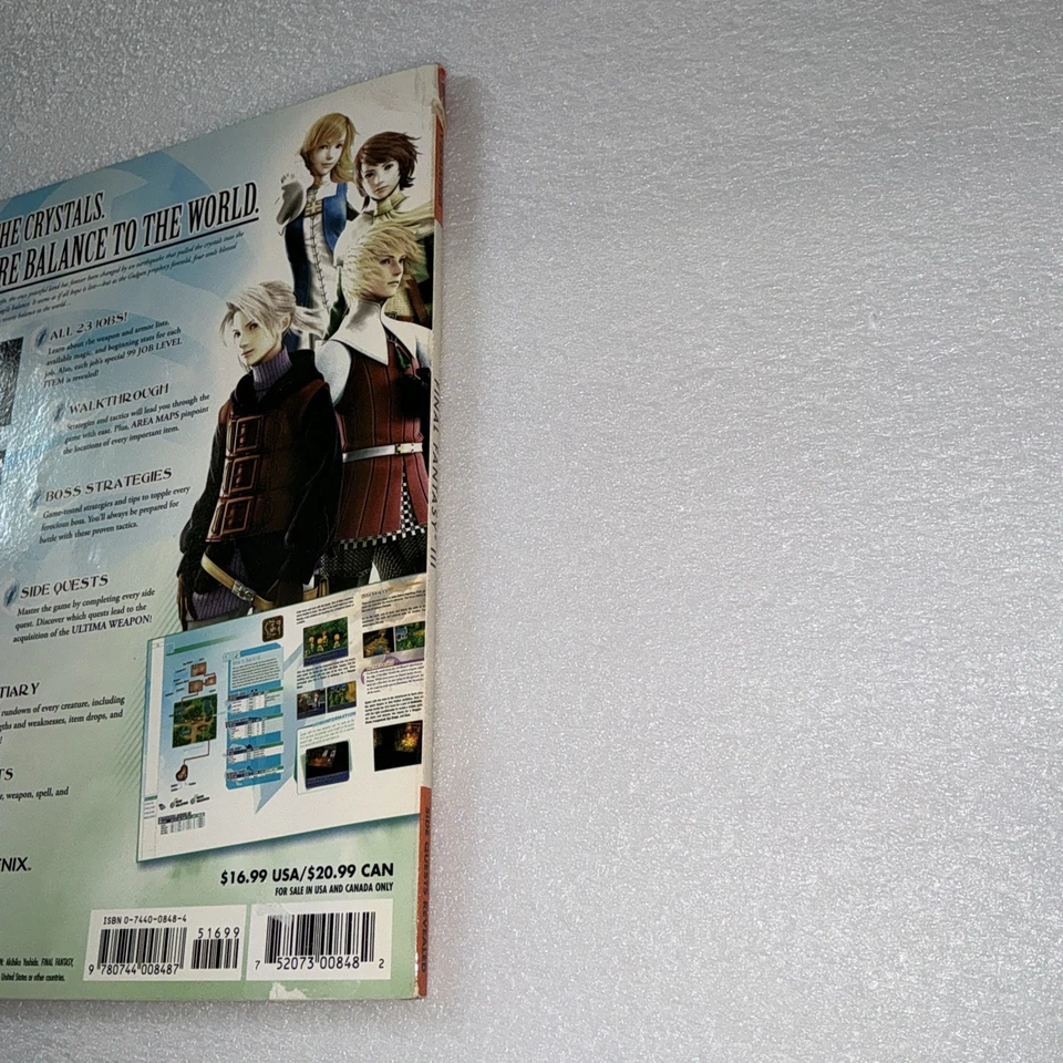 Final Fantasy III Official Strategy Guide by BradyGames for Nintendo DS 2006 - Image 3 of 4