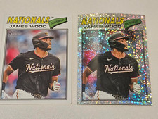 James Wood '26 Heritage Lot (2) Silver Sparkle & Base #295- Nationals
