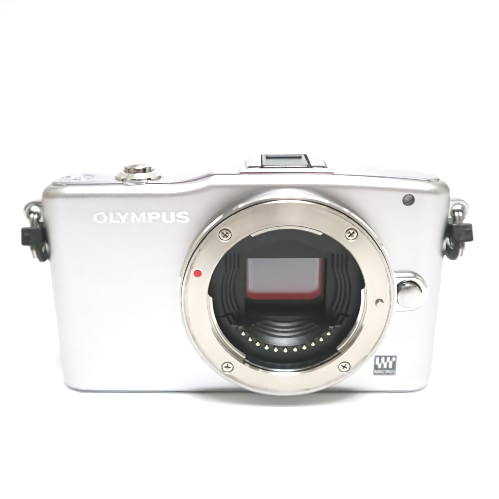 Olympus PEN mini E-PM1 Mirrorless Digital Camera Silver Body Used