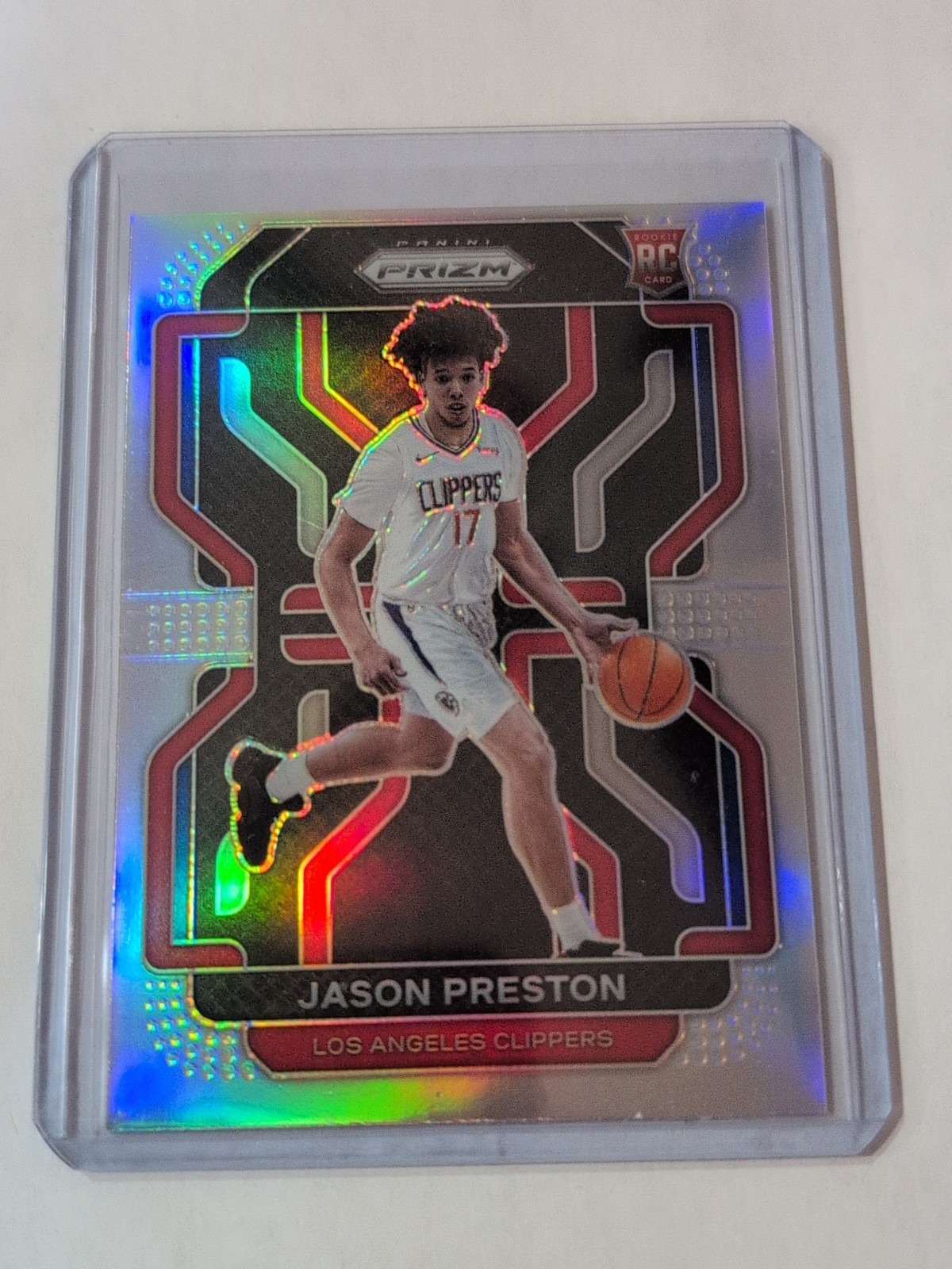 2021-22 Panini Prizm Jason Preston Silver Prizm Rookie Los Angeles Clippers #327