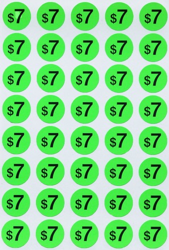 Round Stickers 19mm Color Coding Labels 3/4 Inch Neon Green Garage Sale 1040 Pcs - Picture 20 of 31