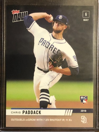 2019 Topps Now 186 Chris Paddack