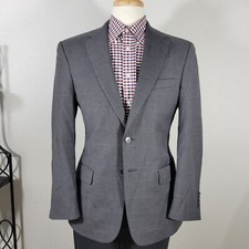 JOS A BANK Model 810 Men's Sport Coat Blazer Two Button Gray Plaid Wool 38R
