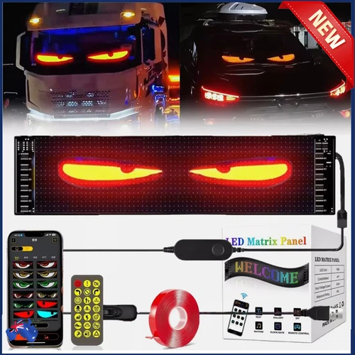 Truck Specific Devil's Eye LED Screen Car Eye Light Truck Dynamic LED Light - Picture 2 of 20
