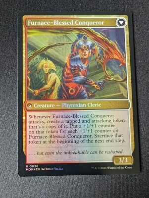 FURNACE-BLESSED CONQUEROR / SUN-BLESSED GUARDIAN FOIL #38 MTG MOTM