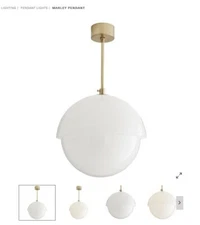 High End Mitchell and Gold Pendant Hanging Light Fixture