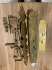 lot Antique & vintage bronze brass Back Plates lockset & handles french &baldwin — photo 6
