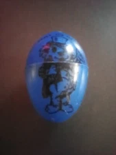 Vintage Plastic Vending Machine Prize Peter The Elegant Plastic Egg Empty Blue