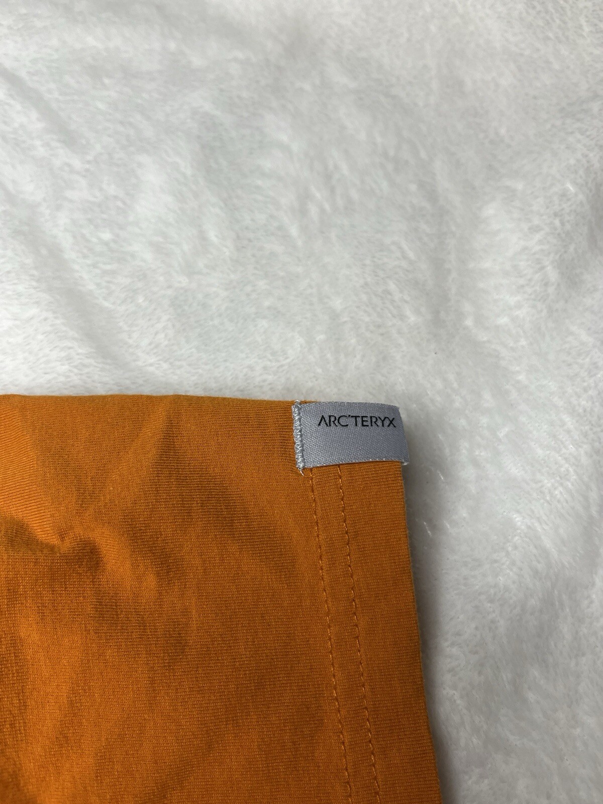 Arc'Teryx T Shirt Uomo Tg M Arancione Grafica Montagna Logo Manica Corta Outdoor