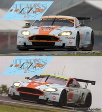Decals Aston Martin DBR9 Le Mans 2008 1:32 1:43 1:24 1:18 slot AMR Gulf decals