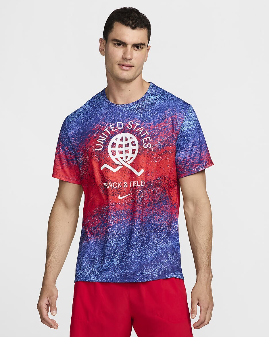 NEW Men's Size M Nike Miler Team USA Edition Running Top Dri