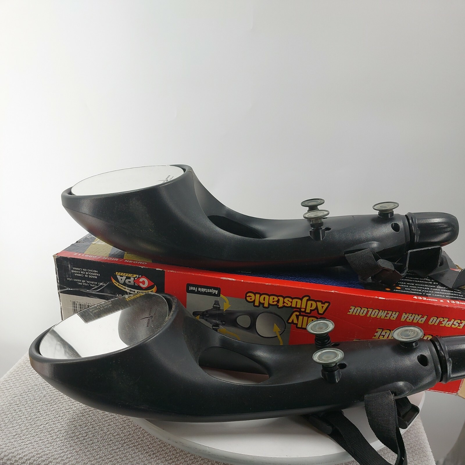 CIPA Mirrors 11960 Universal Towing Mirror Fits Left Or Right Side X2