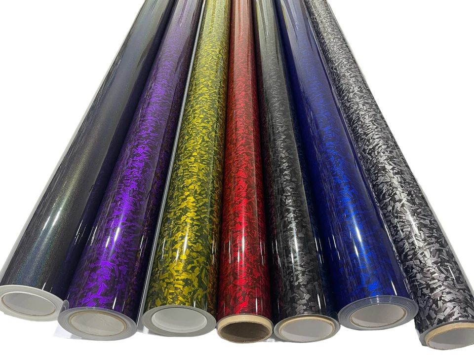 Envoltura de vinilo para automóvil FORGED Ghost pegatina de carbono calcomanía película envoltura sin burbujas Reino Unido 5D - Imagen 2 de 4