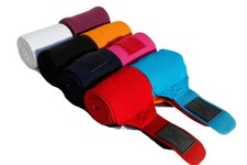 Rhinegold Elasticated Training Bandages - Red - Set of 4