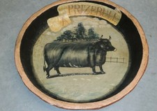 HAND PAINTED BOWL OF A BULL / COW FARMHOUSE DECOR