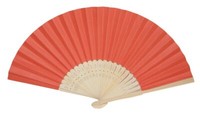 414, 1 Stk FäCher HolzfäCher Hand SommerfäCher Orange Papier HochzeitsfäCher