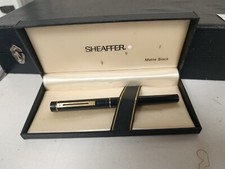 STYLO PLUME  SHEAFFER ATTE  BLACK   PLUME EN OR 18 CARATS