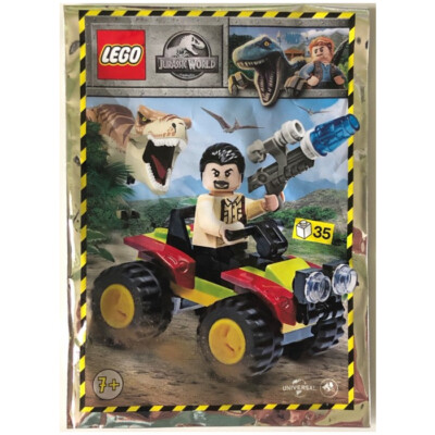 LEGO Jurassic World Vic Hoskins and Patrol Vehicle Foil Pack