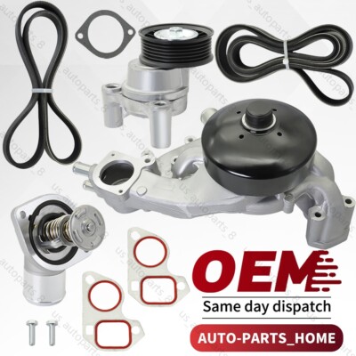 Water Pump Drive Belt Tensioner Kit For Chevy Silverado Tahoe Suburban GMC