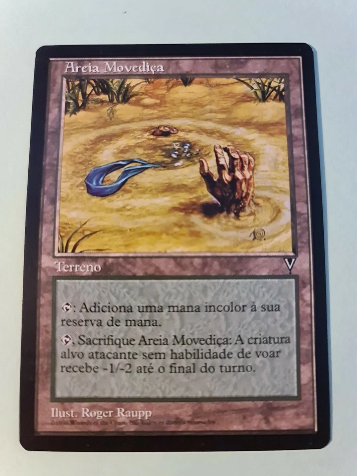 VIASHIVAN DRAGON + QUICKSAND (×3) | VISIONS | PORTUGUESE | MTG | NM | #051 - Image 3 of 4