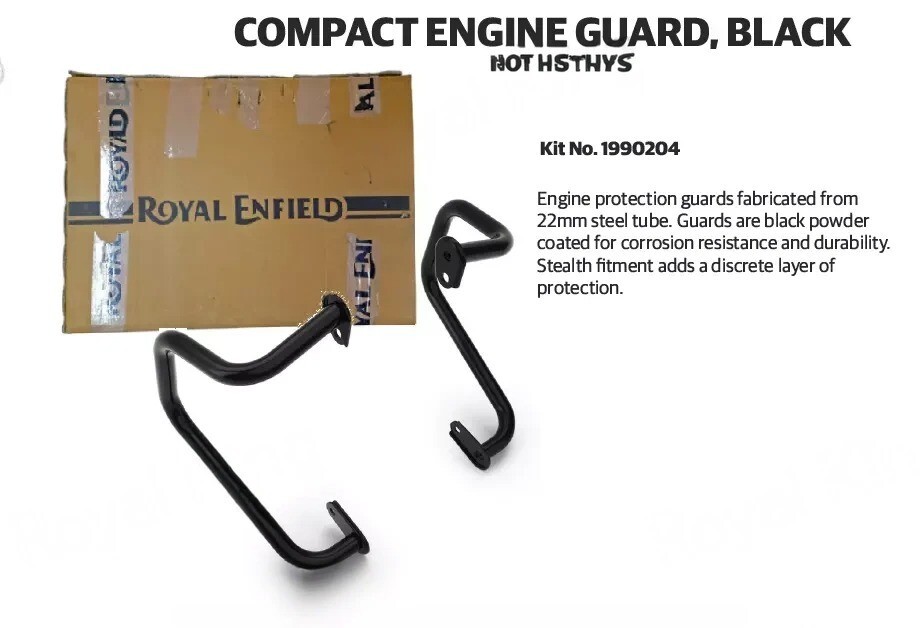 Genuine Royal Enfield Compact Engine Guard – Black, For Himalayan & Scram 411