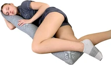 Cylinder Body Pillow w/ Memory Foam, Pregnancy Pillow, Cooling Charcoal Cover