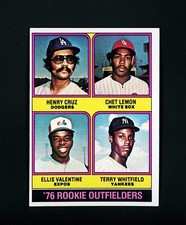 1976 Rookie Outfielders (Henry Cruz / Chet Lemon / Ellis Valentine / Terry Whitfield)