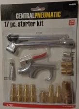 17 Piece Compressed Air Tool Accessory Kit Pneumatic Compressor Hose Couplers