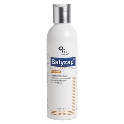 Fixderma Salyzap 2% Salicylsäure Duschgel für Akne Peeling Bodywash 200ml
