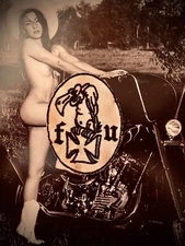 vintage FU buzzard iron cross biker patch motorcycle mc outlaw car club 60's 70s