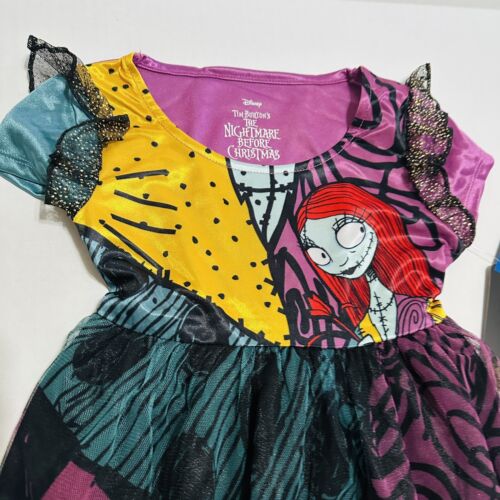 Girls XS 4 5 Sally Nightmare Before Christmas Pajama Dress Pajamas Sally Dress - Picture 3 of 9
