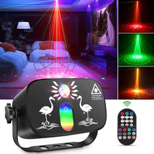 1024 Patterns Projector Laser Light USB RGB LED Stage Washer Lamp DJ Disco Party
