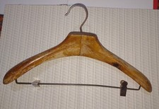 Vintage Wood  Wire Cloths Hanger Cloth Holder