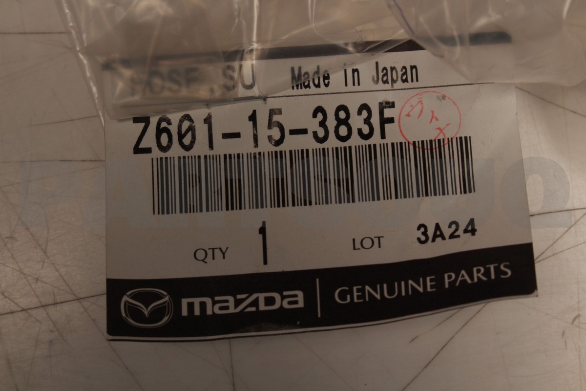 Z60115383F Genuine Mazda HOSE,SUB TANK Z601-15-383F | eBay