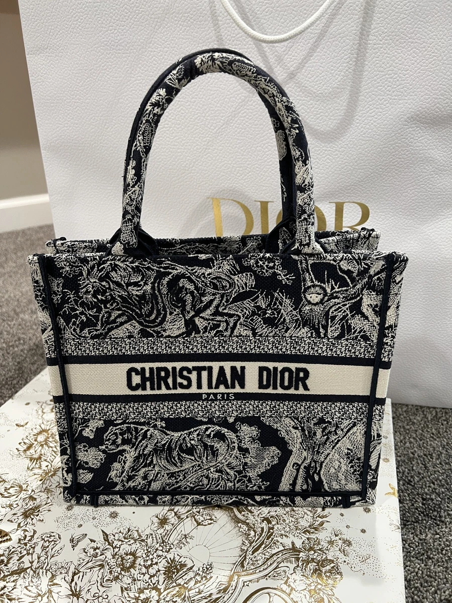 dior book tote blue