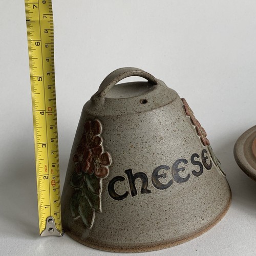 Tregaron Pottery Cheese Dome Stoneware Dish Wales Cymru Flower Welsh Retro VGC - Picture 8 of 11