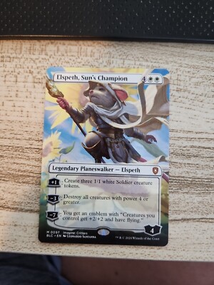 1x - Elspeth, Sun's Champion - (borderless) - CMR: Bloomburrow - NM MTG