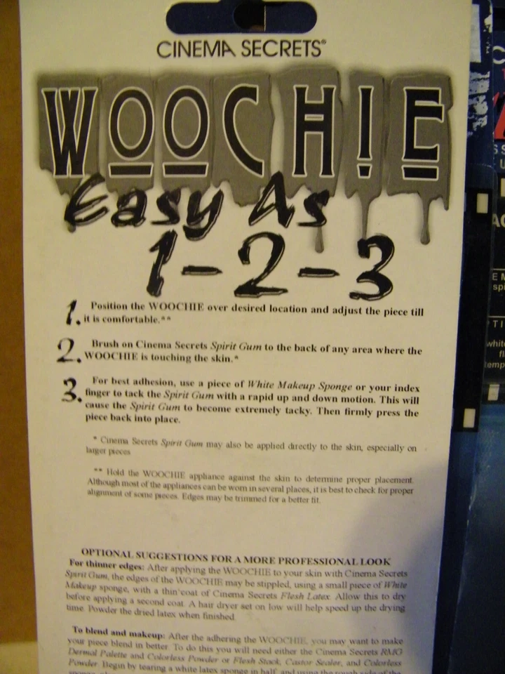 4 Nuevos en PAQUETE. Accesorio de disfraz Woochie de Cinema Secrets Stage Warts WO131 ~ EE. UU. Foto 3 de 3