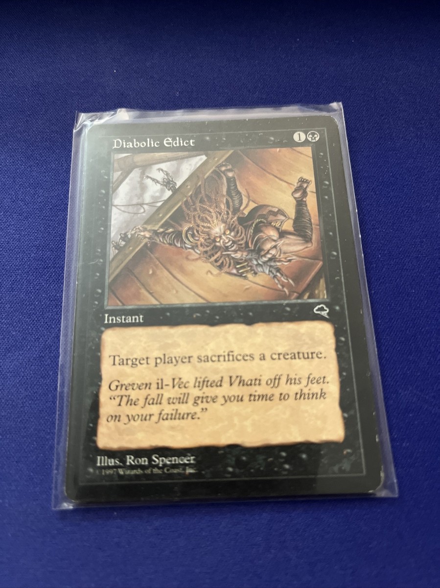 MTG Diabolic Edict Tempest Regular Common MTG Diabolic Edict Tempest Regular Common