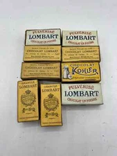 lot de DESSUS de boite chocolat ancienne LOMBART KHOLER publicité