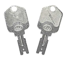 2 OEM Style Hyster Heavy Equipment Ignition Keys Fits Many Brands and models 
