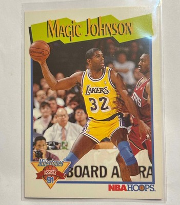 Magic Johnson 1991-92 NBA Hoops #316 (Reduced)