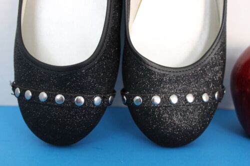 Faded Glory Women's BLACK Glittery Dressy Ballet FLATS~Size 6~Shoes~ - Picture 3 of 9