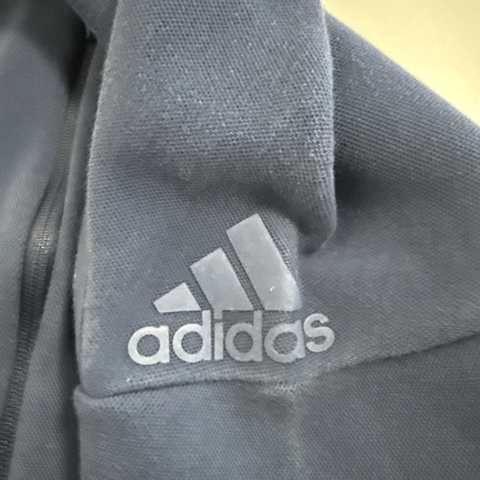 Adidas ZNE Hoodie Sweatshirt Adult Small Blue Full Zip - Image 4 of 4